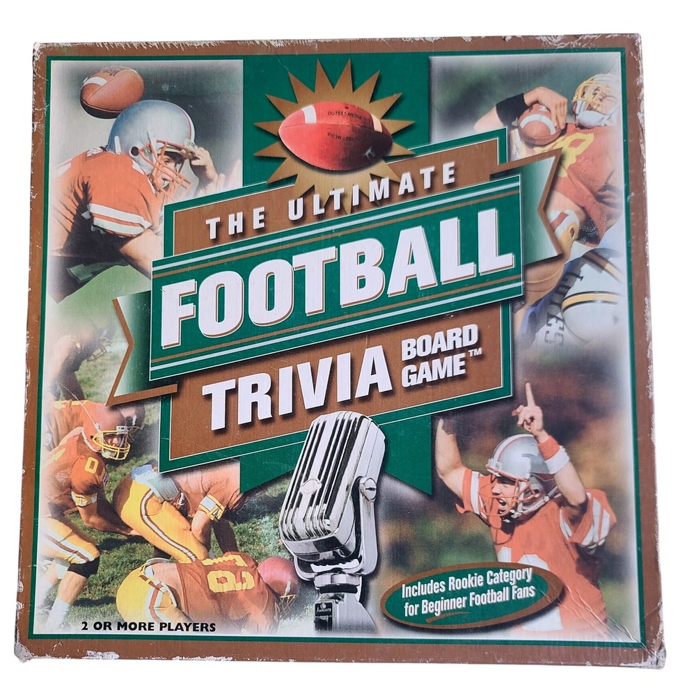 Footballs Ultimate Trivia Board Game Vintage 2001 NFL History College Sports